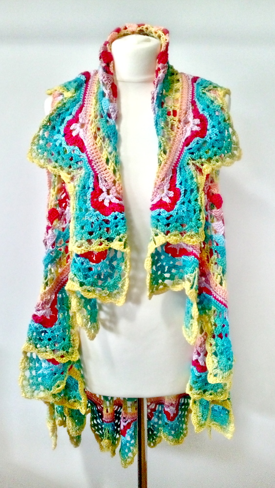 Crochet Rainbow Wrap