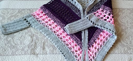 Crochet Mexicana Wrap with Sleeves