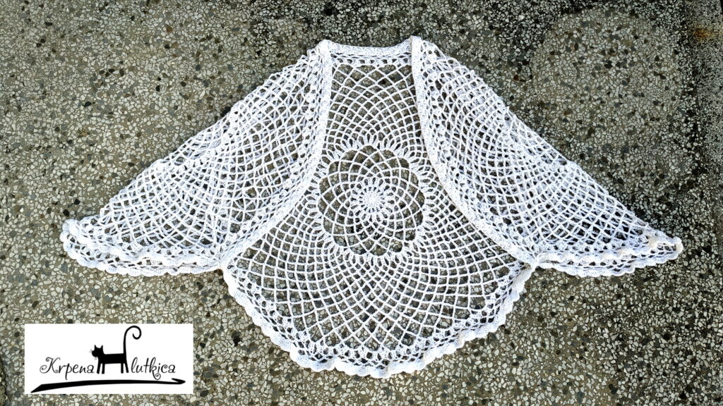 crochet mesh wrap ladybug in spider web