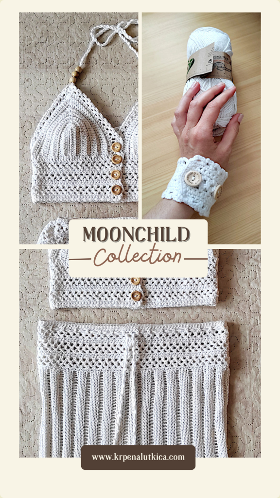 Moonchild set bracelet skirt halter crop top