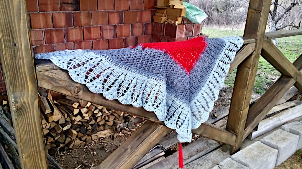 crochet shawl Under the Mexican Sky