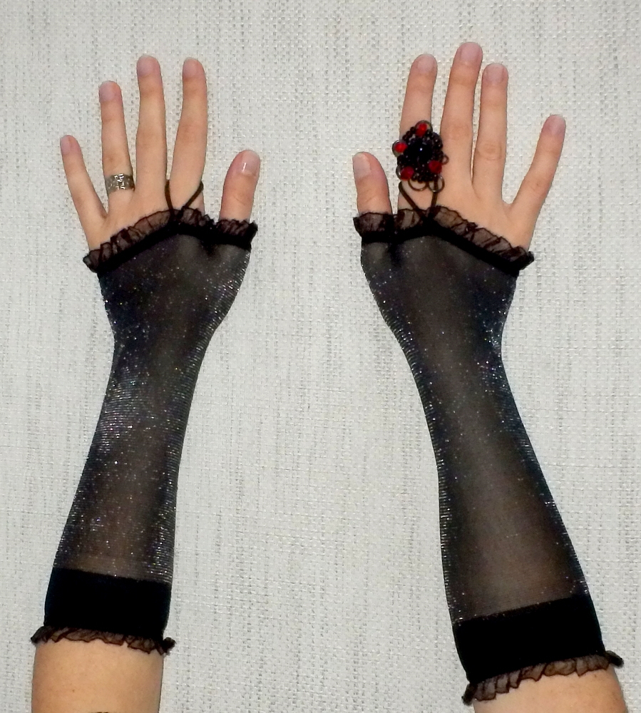 sew fingerless gloves new year