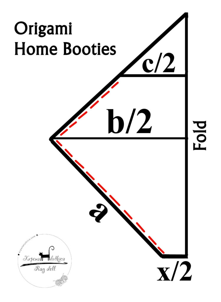 knit crochet origami home booties