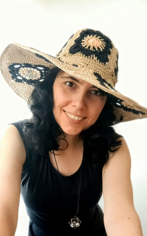 crochet patchwork summer hat fiscardo fiskardo