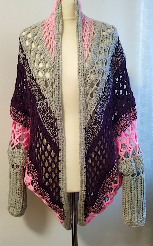 crochet wrap with sleeves mexicana