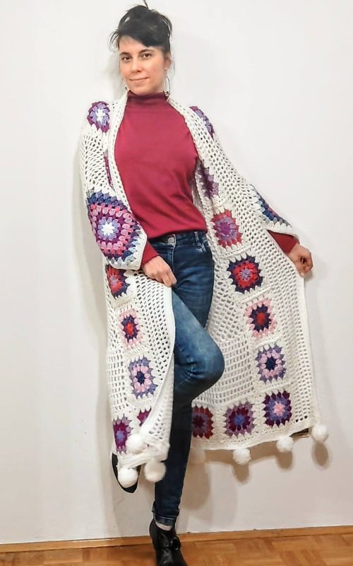 Crochet Granny Square Diamond Dream Duster