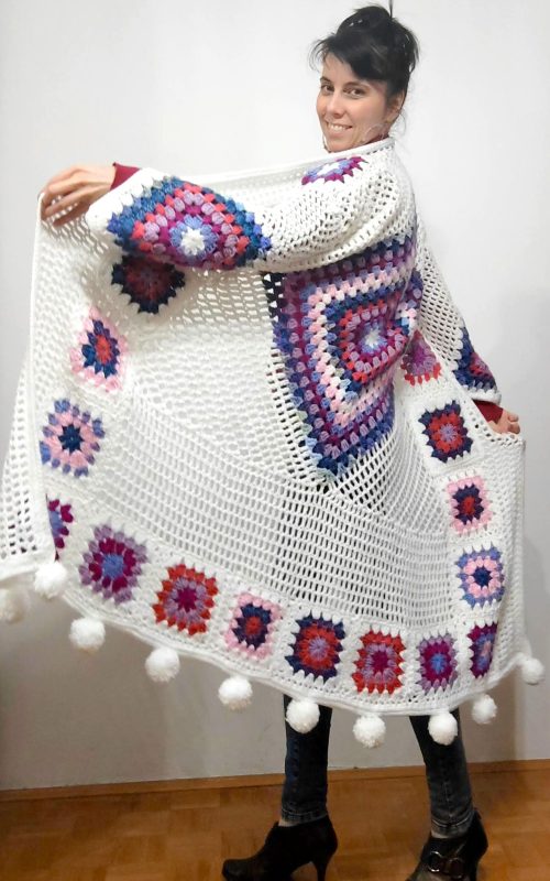 Crochet Granny Square Diamond Dream Duster