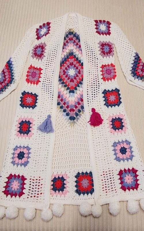 Crochet Granny Square Diamond Dream Duster