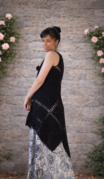 crochet Geometra cardigan