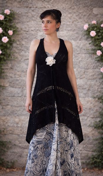 crochet Geometra cardigan