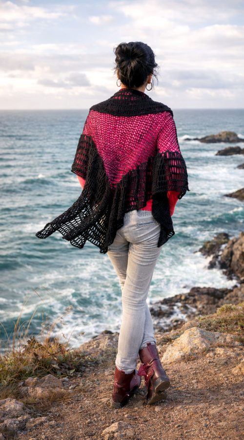 knit crochet Lorena Shawl