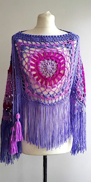 crochet mexicana marina poncho