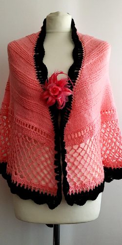 Knit and Crochet Mexicana Triangular Shawl