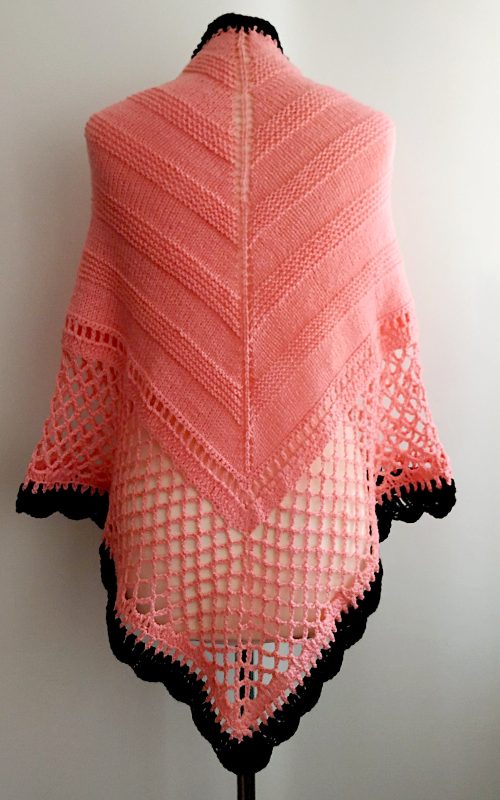 Knit and Crochet Mexicana Triangular Shawl