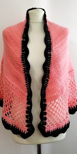 Knit and Crochet Mexicana Triangular Shawl