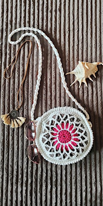 moonchild stained glass crochet bag