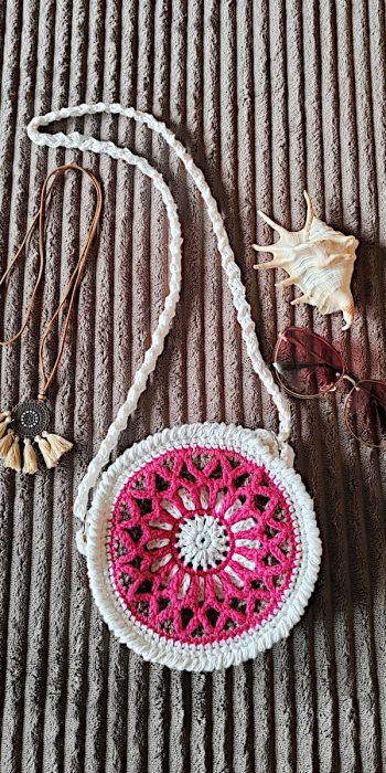 moonchild stained glass crochet bag