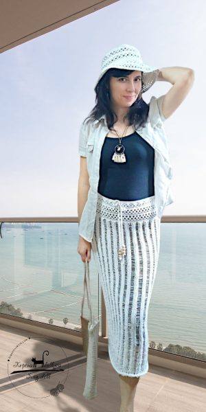 Moonchild crochet knit Long Skirt