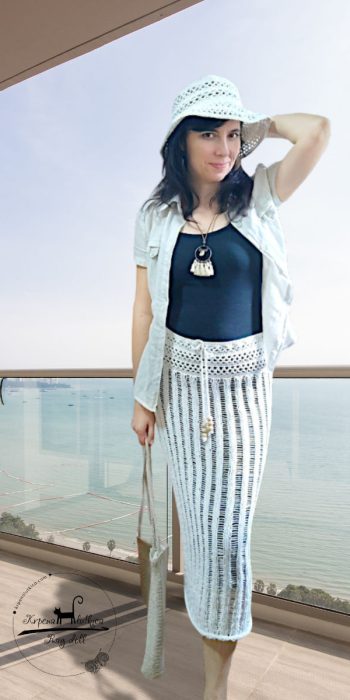 Moonchild crochet knit Long Skirt