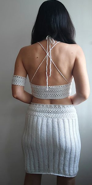 knit crochet moonchild set