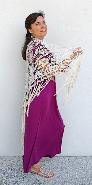 Pineapple Shawl 05