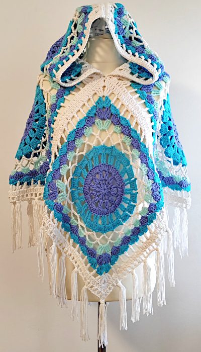 heklani pončo meksikana crochet hooded poncho mexicana
