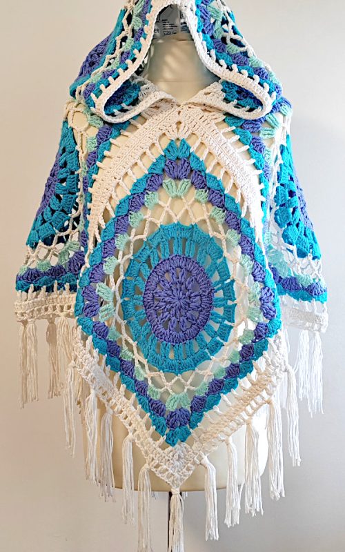 heklani pončo meksikana crochet hooded poncho mexicana