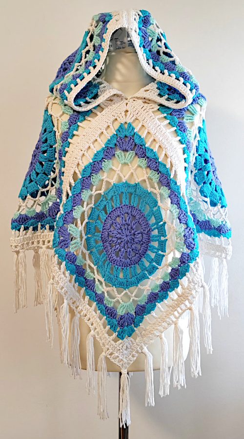 heklani pončo meksikana crochet hooded poncho mexicana