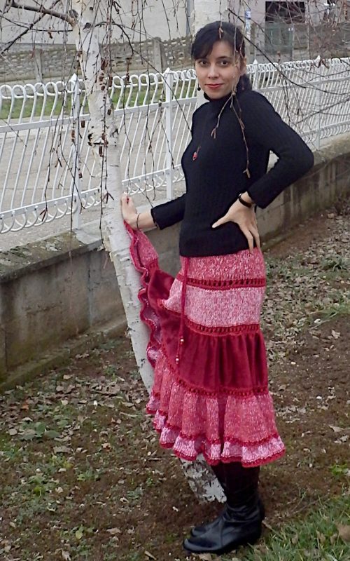 roma lavinia round knited and sew gypsy skirt
