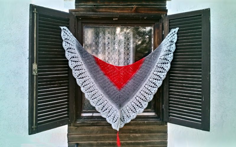 crochet shawl Under the Mexican Sky