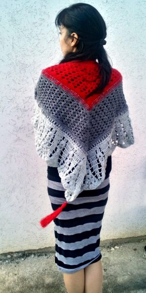 crochet shawl Under the Mexican Sky