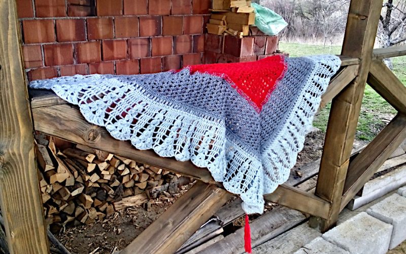 crochet shawl Under the Mexican Sky