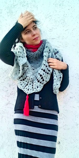 crochet shawl Under the Mexican Sky